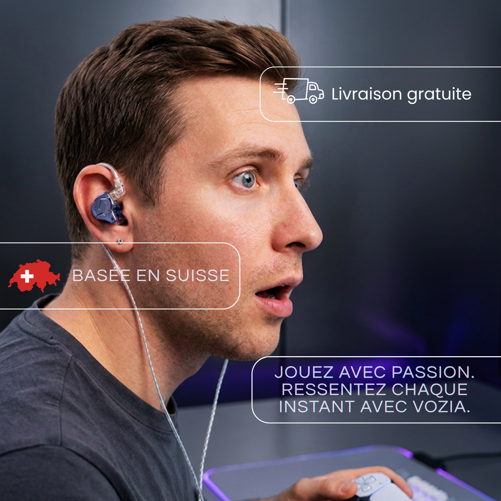 Écouteurs Gaming Pro avec Isolation du Bruit